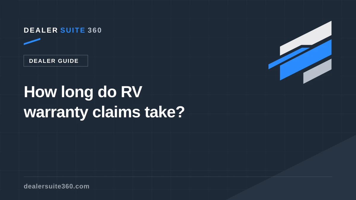 How long do RV warranty claims take?