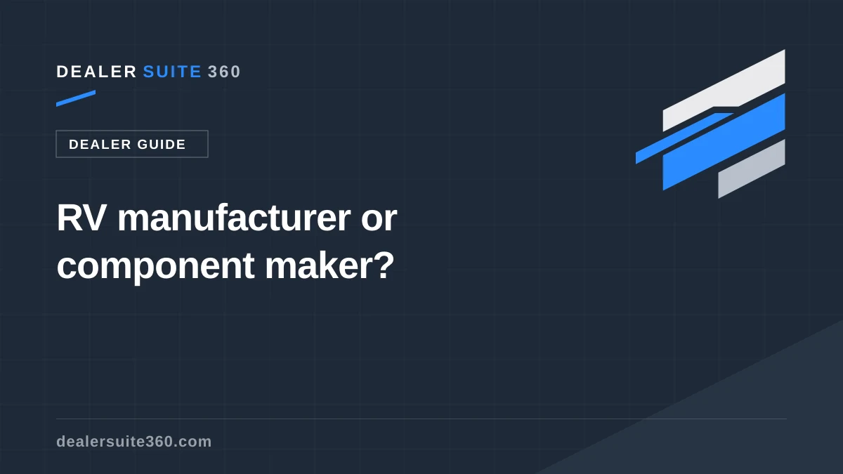RV manufacturer or component maker? Routing warranty claims right