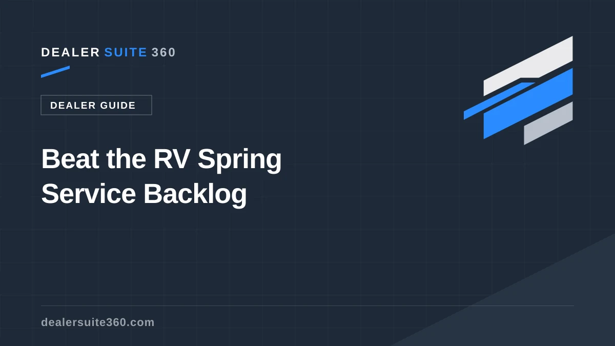 Beat the RV Spring Service Backlog
