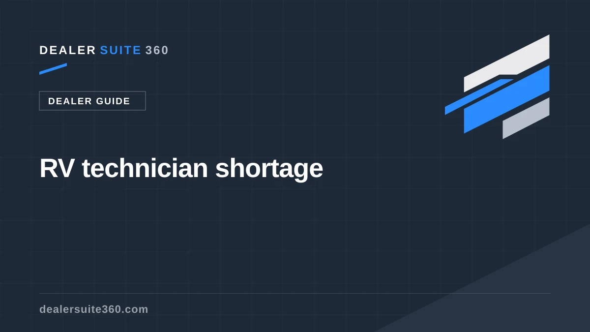 RV technician shortage: add capacity without hiring